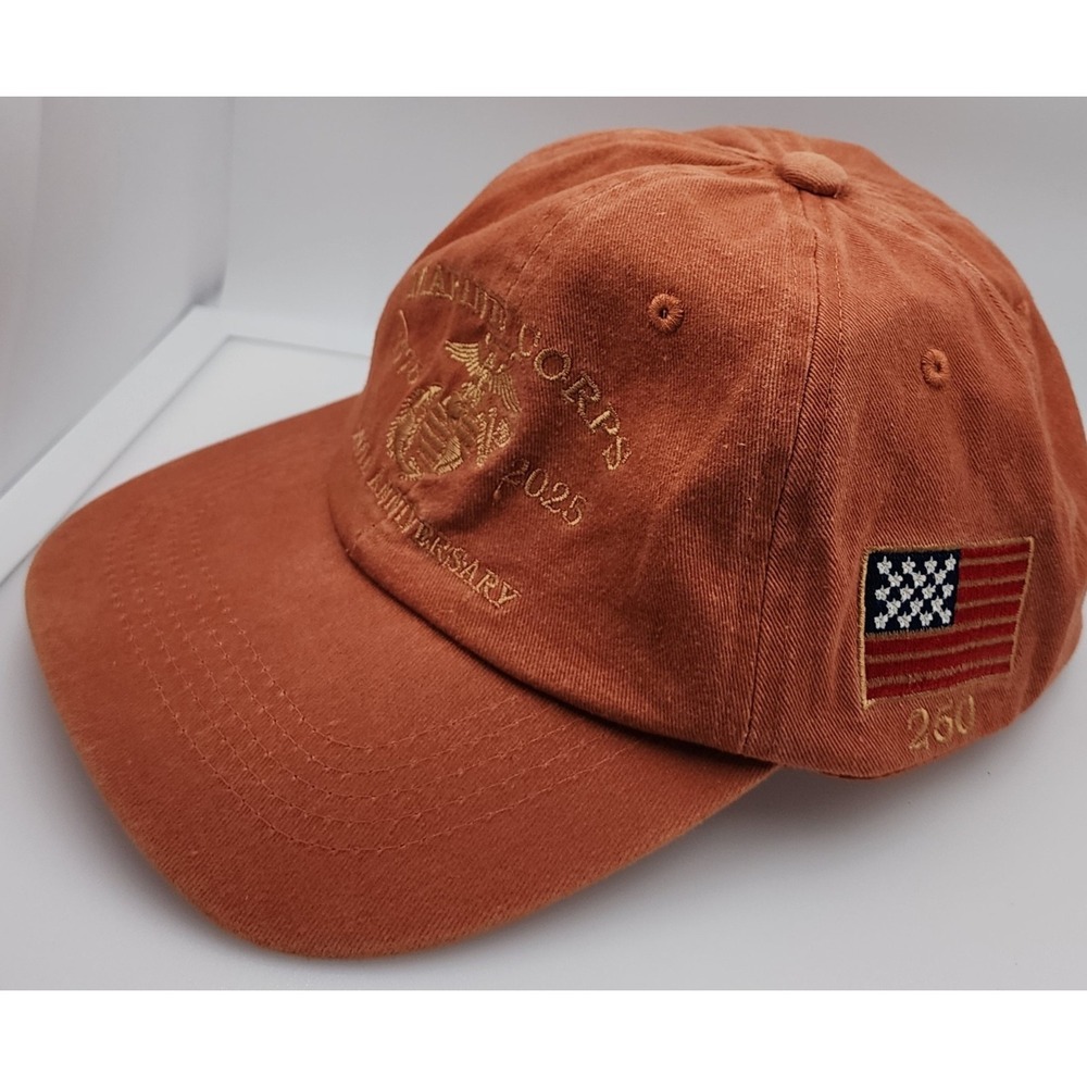 USMC 250th Anniversary Hat Marine Corps 1775-2025 Commemorative Cap Embroidered